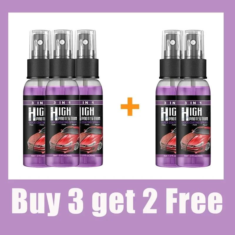 QC19 Rapid Ceramic Coating Fortify Car Wax Polish Spray Hydrophobic Intense Gloss Shine For Glass&Wheels&Paint Sealant Detail