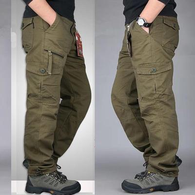 Men's Multifunctional Outdoor Tactical Pants with Multi-Pocket Design - Casual, Loose-Fit for Hiking and Travel