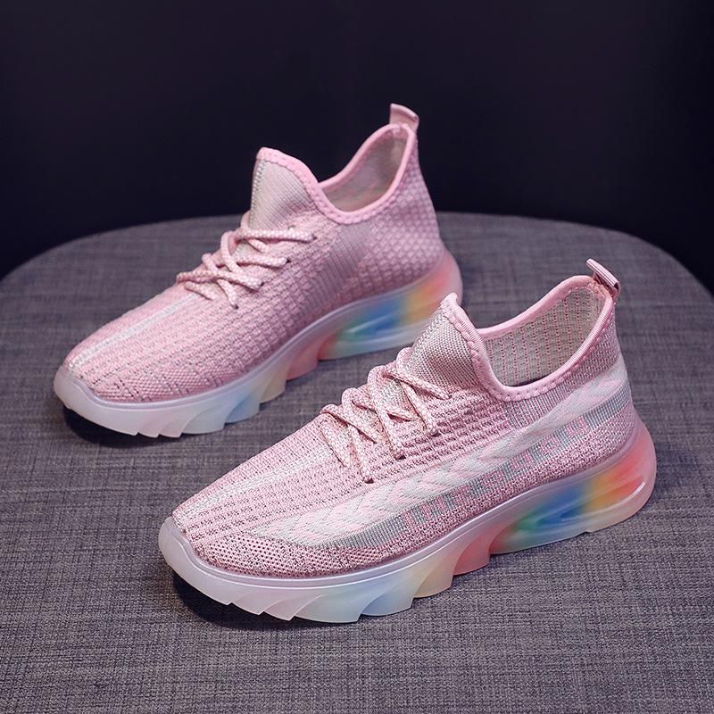 Autumn fly-woven women's shoes sports shoes versatile fashion sole casual shoes