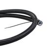AN4 AN6 AN8 AN10 AN12 Fuel Line Hose Nylon Braided Fuel Line Hose with Stainless Steel Mesh Reinforce Black