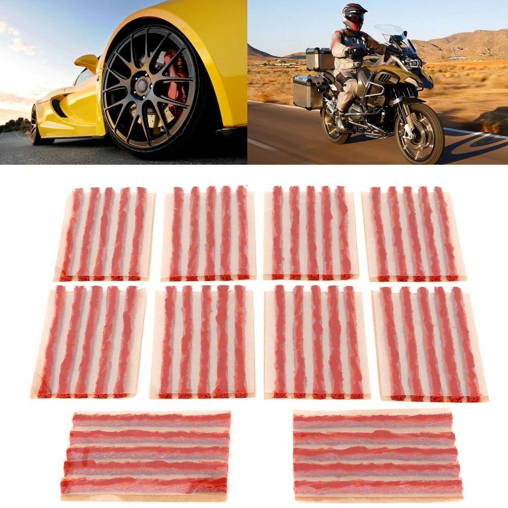 20pcs Portable Tire Repair Plug Instant Repair Rubber Sealing Strip Puncture Repair Tool Car