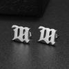 Silver-Plated Hand-Carved Pattern Circle Dangle Earrings for Women Retro Exaggerated Hypoallergenic Earrings Fashion Jewelry