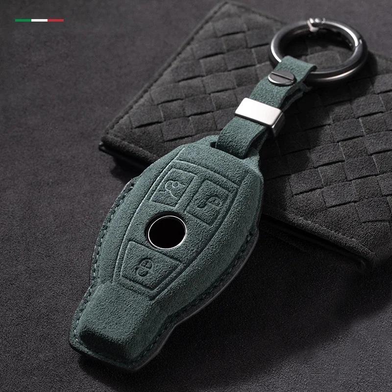 Styling Mouldings For Mercedes Benz A C E S Class GLC CLA AMG W177 W204 W205 W212 W213 W176 Car Accessories Alcantara Car Key Ca