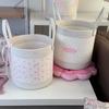 Stylish Fabric Clothes Bin With Reinforced Structure For Dorm Apartment Or Nursery Arrangement