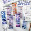 1pc Stickers Scenery Glitter PVC Decorative Decal Seal for DIY Diary Planner Scrapbook Album School Supplies Kawaii Stationery