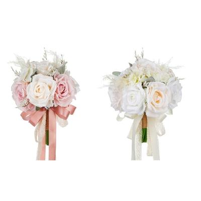 Sophisticated Bridal Elegant Stylish Bouquets with Faux Flower Accessory for Wedding Supplies and Festival Occasion