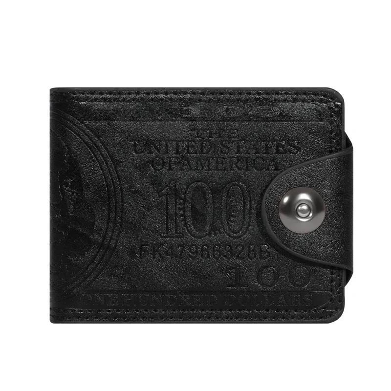 

Men s Wallets with 100 US Dollar PatternWallet Male Leather Walet Po Card HolderFashion Large Capacity Wallet Purse Bag