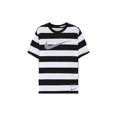 Swoosh Stripe Short Sleeve T-Shirt Men Tops White Black CQ5197-100