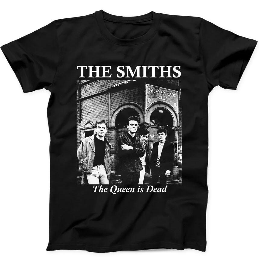 The Smiths The Queen Is Dead Punk Band Music Gift Tee Black T Shirt