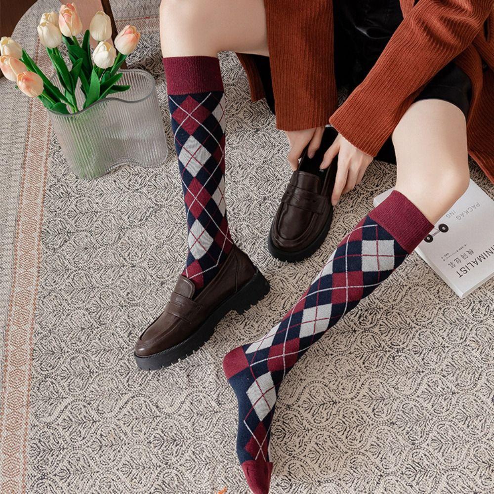 Streetwear Knee High Stockings Elastic JK Stockings Women Cute British Style Long Socks  Student