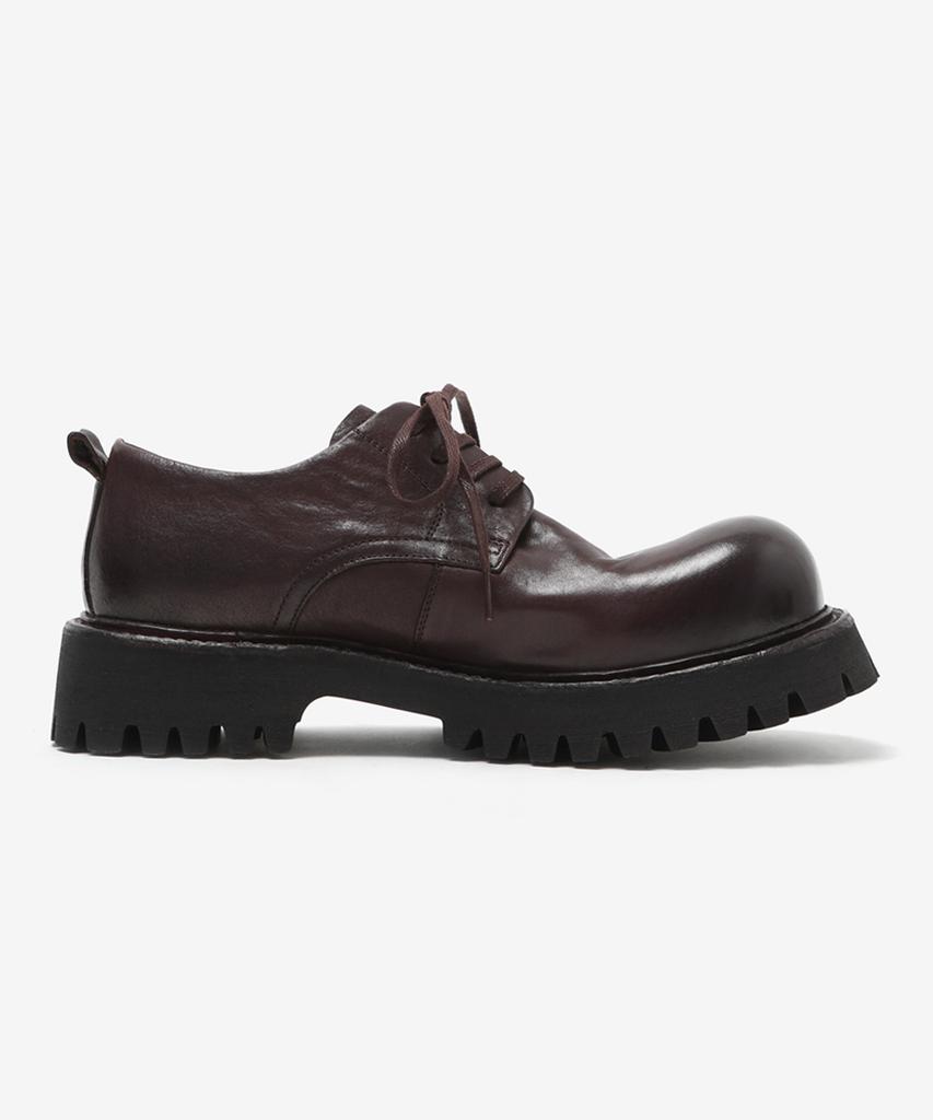 Wetheroad Wtrd1123 Charlie 4-Hole Tumble Washed Volume Derby Shoes Brown [240~290Mm]