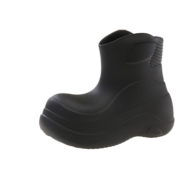 Fashion Waterproof EVA Rain Boots For Women Low Top Anti-Slip Kitchen Outdoor Rubber Shoes Chinese Style Rain Boots Womens Footwear