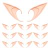 10 Pairs Fairy Pixie Elf Ears Soft Pointed Fairy Ears Party Cosplay Dress Up Costume for Halloween Elven Masquerade Makeup Accessories