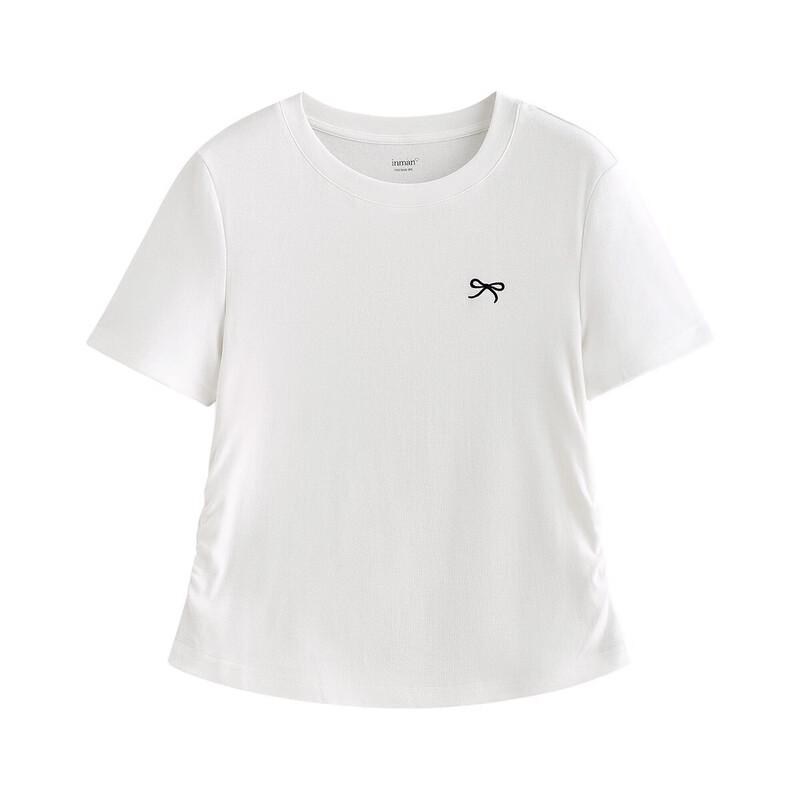 Женская плиссированная футболка с коротким рукавом INMAN L