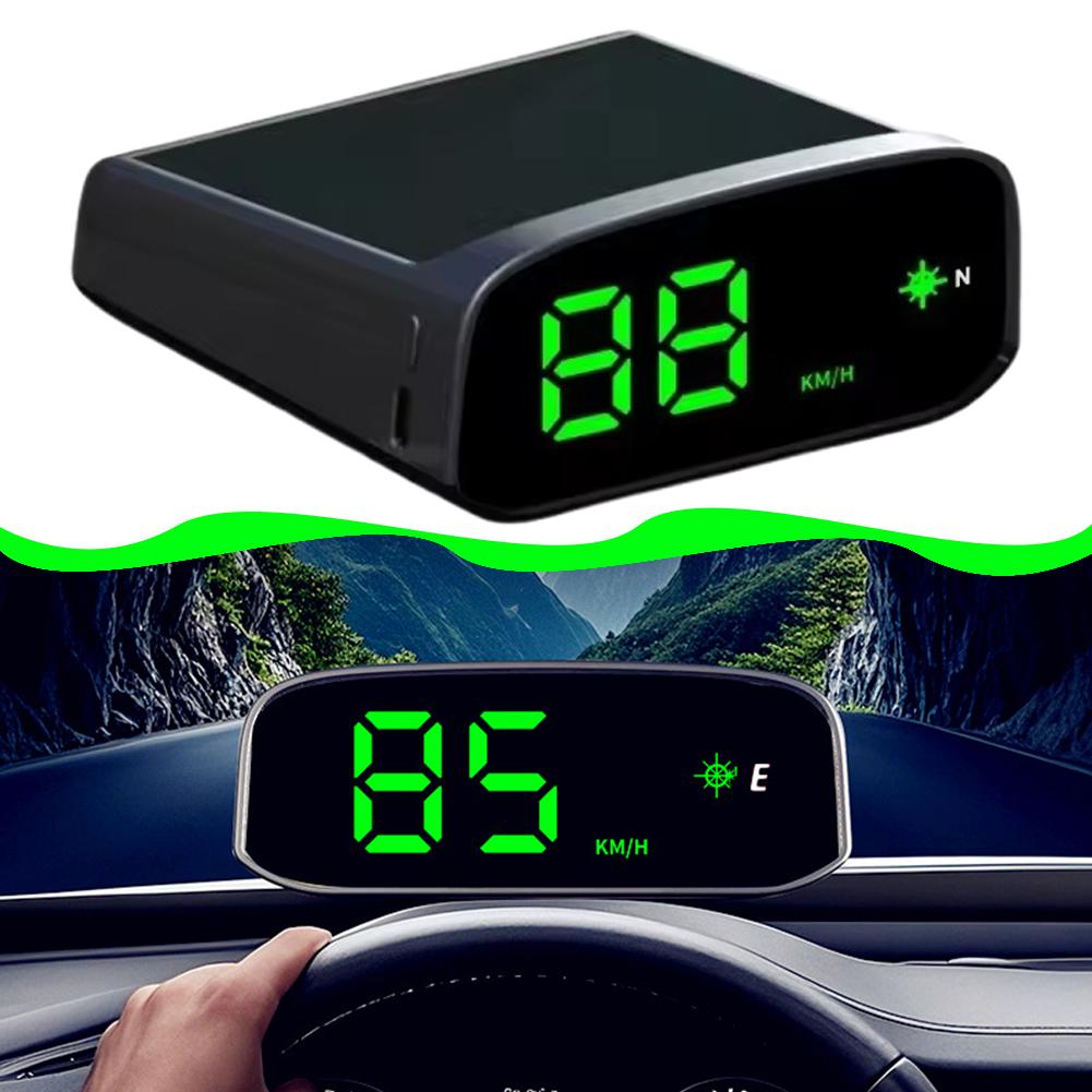 Car Speedometer Solar Head Up Display GPS Digital Intelligent Light Sensing HUD Speed Hud Display Digital Auto Electronics