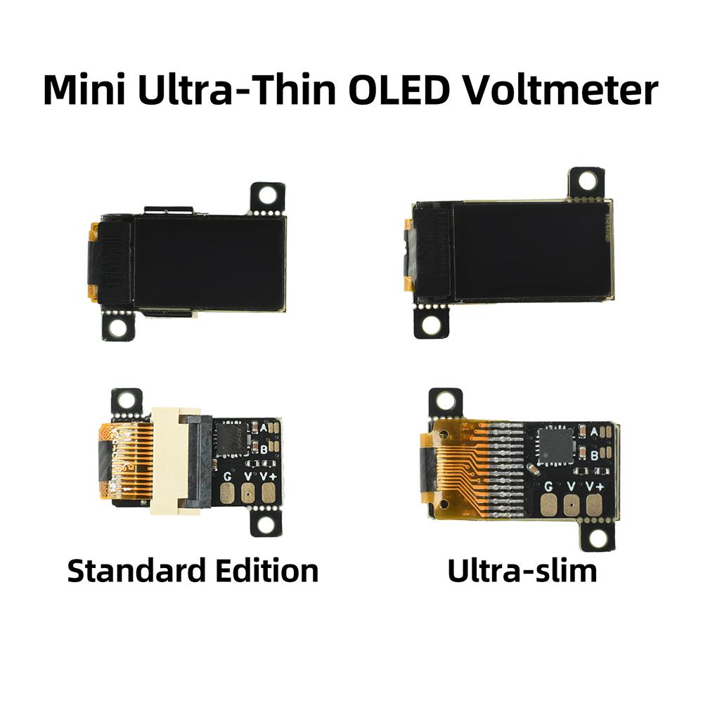DC 0-30V Mini Digital Voltmeter 0.5-inch OLED Display High Precision 2/3 Wire Voltage Meter 5Hz/10Hz Adjustable