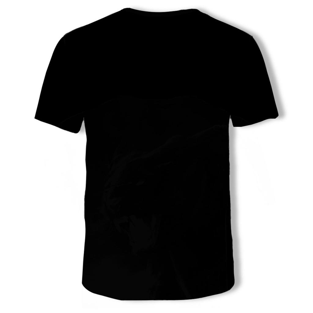 Boys Round Neck Short Sleeve 3D Printed Funny Pattern Casual T-Shirt Tops