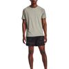 Under Armour Solid Loose Casual Crew Neck Short Sleeve T-Shirt Men Tops Gray-Green 1376518-504