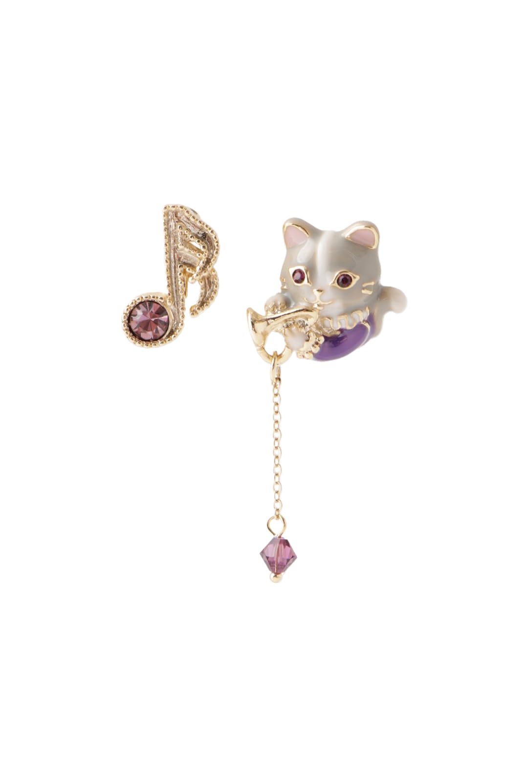 

Серьги с мотивом кошки SAME1496 XV [Anna Sui] фиолетовый