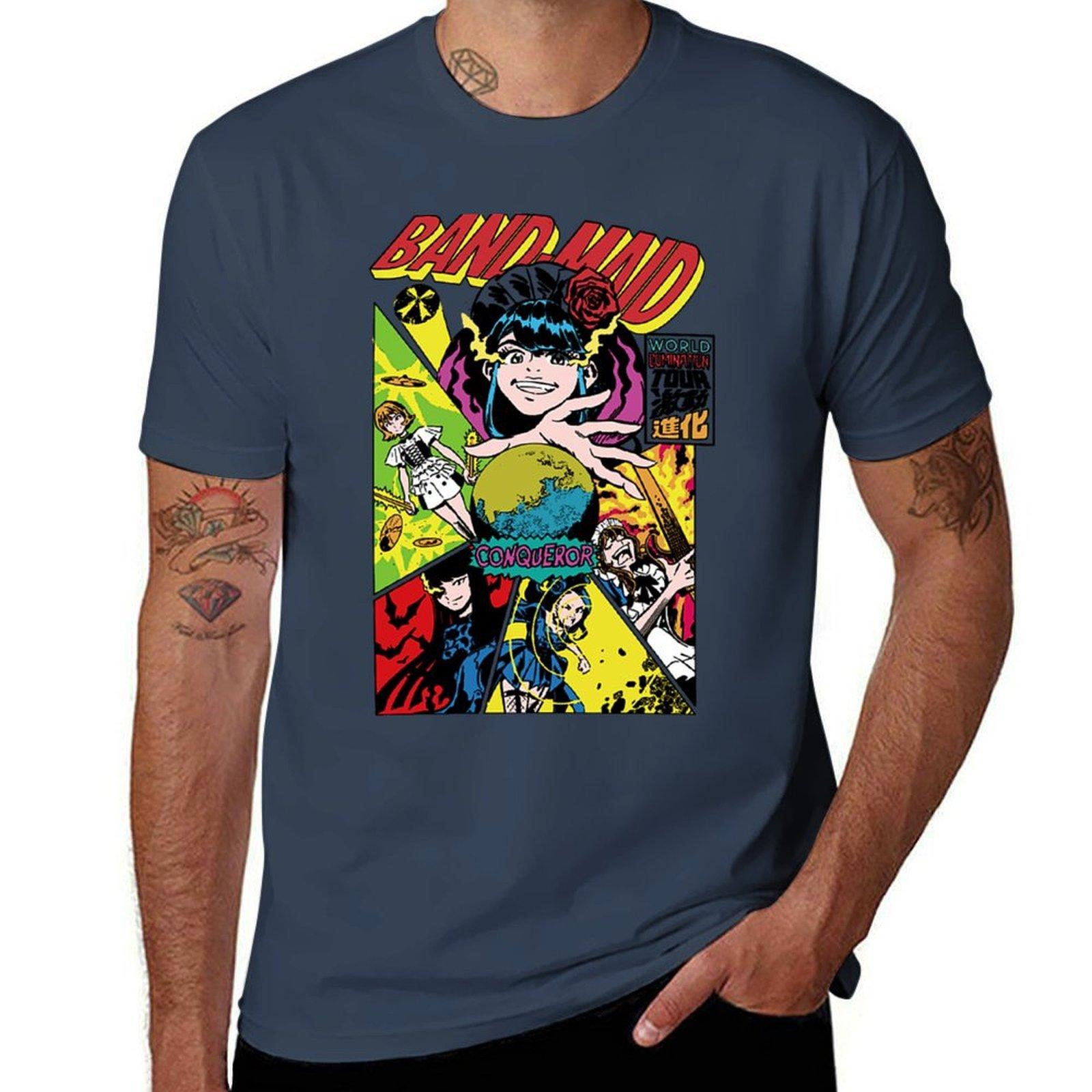 Japanese Girl Band TShirt Work Casual Loose Fit TShirt S
