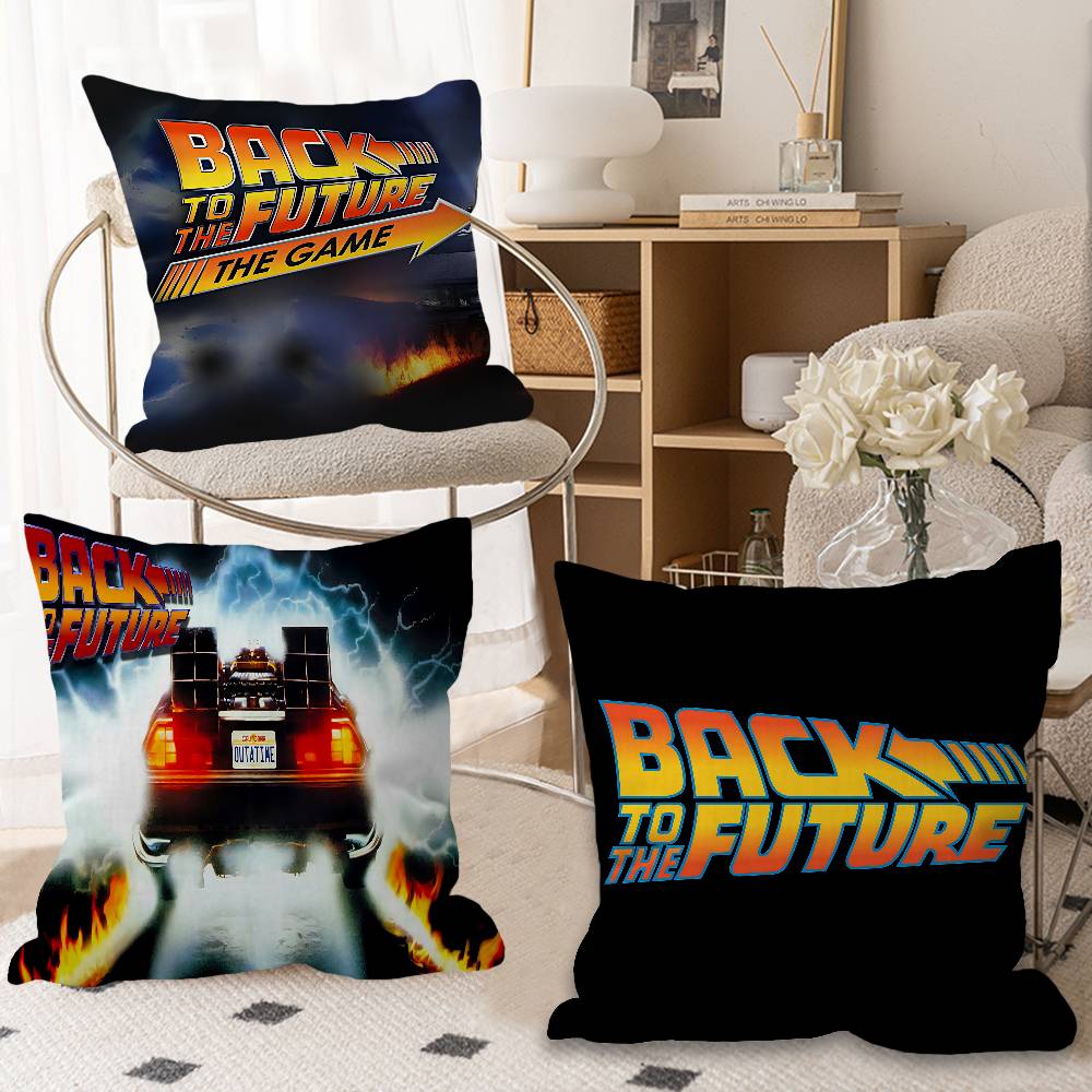 B-Back To The Future Personalized Pillow Cover Kids Bedroom Wild Party Decor Pillowcase Kid Birthday Shower Gift