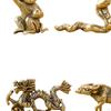 12Pcs Chinese Zodiac Set Messing Figurine Vintage Desktop Ornament Tee Haustier Mini Statuen für