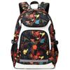 Graffiti Print Backpack with Reflective Strip,Back To School Bag for Boys Girl USB Men Women Laptop Backpack For College student