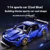 DIY Technical Super Speed Sport Car Building Blocks MOC Assemble Bricks Racing Vehicle Toys  Birthday Halloween Christmas Gifts