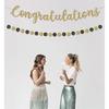 Pre-Strung Congratulations Banner for Graduation Decorations - Congratulations Decorations - Congrats Banner for Graduation, Wedding, Retirement