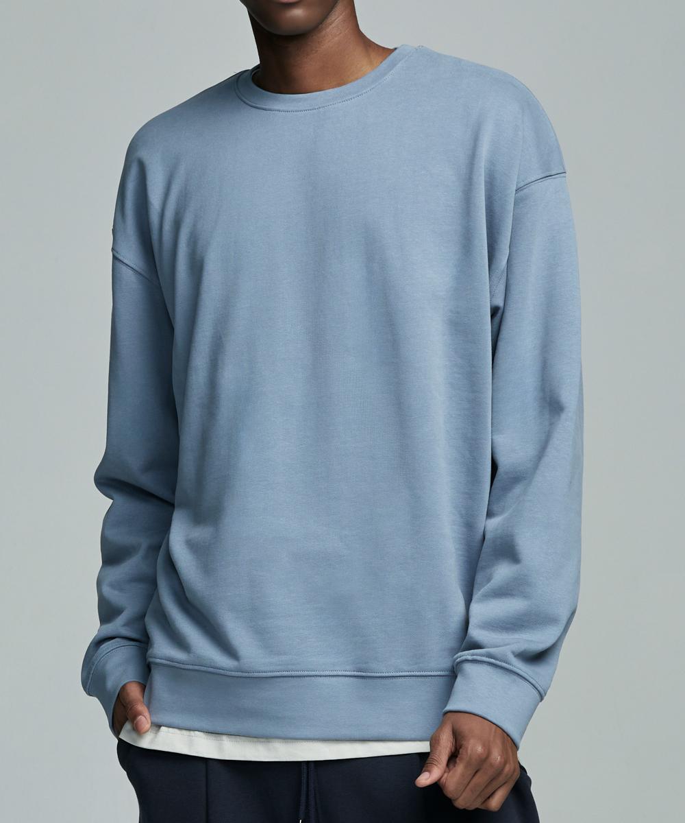 Xox Semi-Oversized Sweatshirt [Ash Blue] Ash Blue/S
