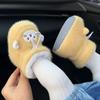 Winter Velvet-Lined Non-Slip Baby Shoes for Girls - Soft Sole, Warm Protection