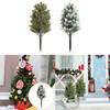 Artificial Christmas Tree Branch Topiary Tree Lifelike Fairy Garden Accessories Decoration Garden Stake for Patio Wedding