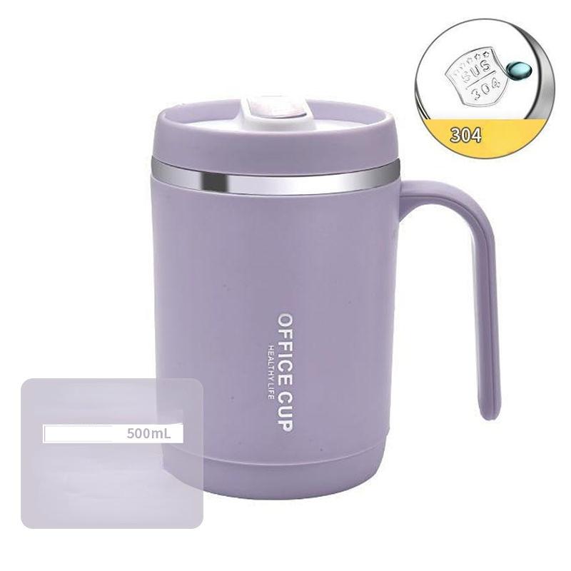Thermos Cup Large Capacity Insulation Cup 500ml Vacuum Flasks Portable Stainless Steel Thermos Cup Water Bottle Travel Tea Mug Office Thermos Cup