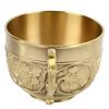 Brass Tea Cup Exquisite Embossed Patterns Retro European Small Coffee Cup for Home Parties