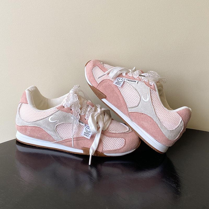 

Leather version~ Retro fishing net women s summer models mesh breathable thick-soled versatile casual sports shoes tide 40