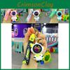 Delightful Cartoon Bear Astronaut Keychain Cute Silicone Accessory For Bags And Keys