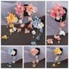 Tassel Hair Clip Fork Artificial Flower Tassel Headwear New Hairpins  Hanfu