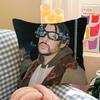 Global Reggaeton Star B-Bad Bunny Cushion Cover Polyester Sofa Cushions Decorative Throw Pillows Home Decoration Pillowcover