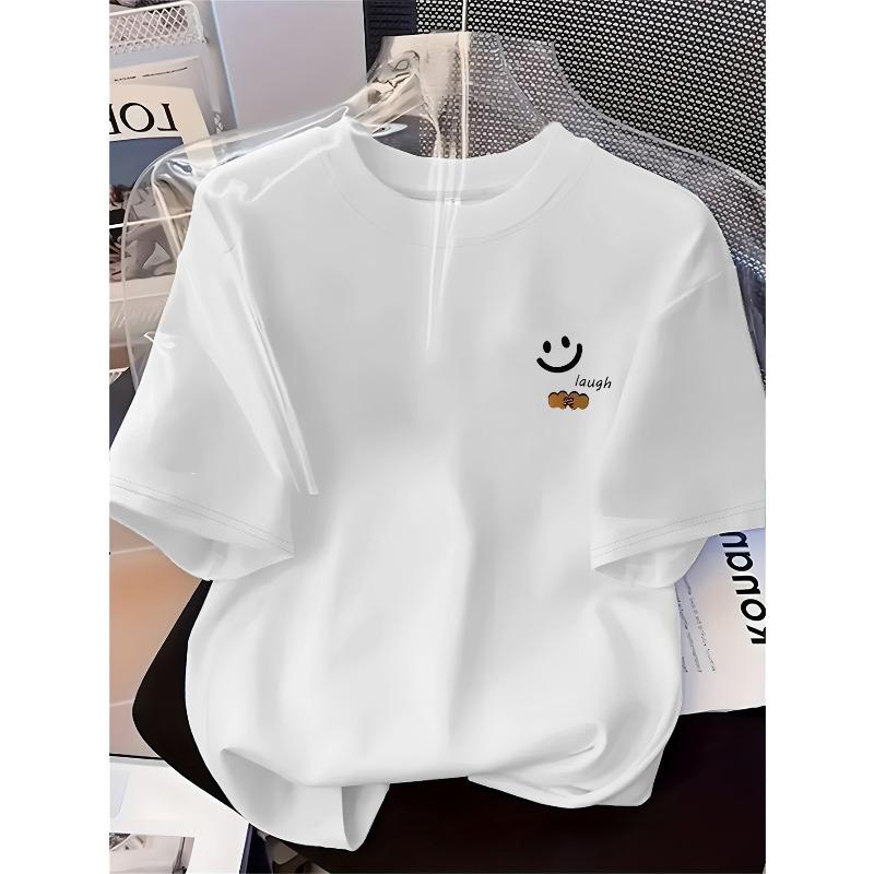 

Женская футболка с принтом Ориентация Женского Круга на груди слева, радостный узор, короткий рукав, всесезонная, повседневная, универсальная, модный топ S белый