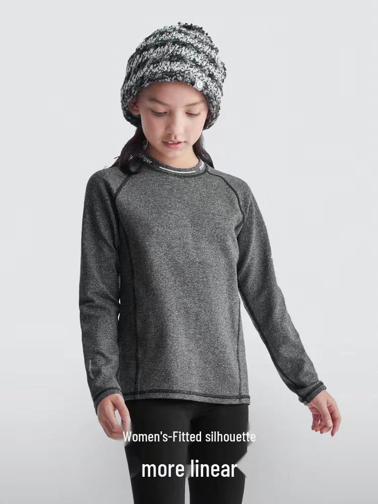 Dětské funkční tričko s dlouhým rukávem na jógu a fitness