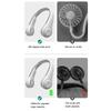 White 4000mAh Wearable USB Rechargeable Neck Fan Bladeless