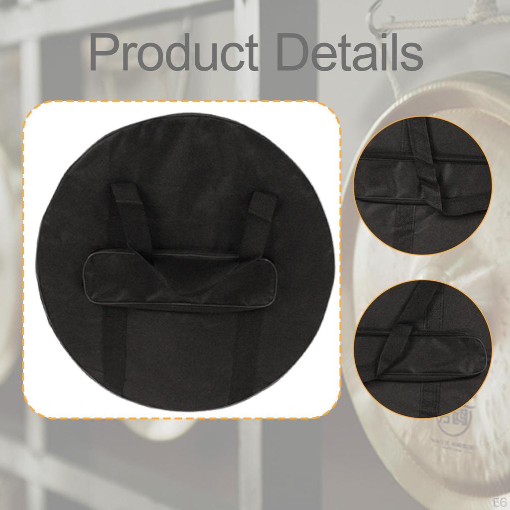Cymbal Bag Carry Case Side Pocket Storage Gong for Stage Show Concert Live