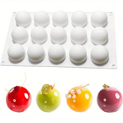 DIY Silicone Sphere Chocolate Mold Spherical-Shaped Dessert Mousse Mold  Dessert Candy Making
