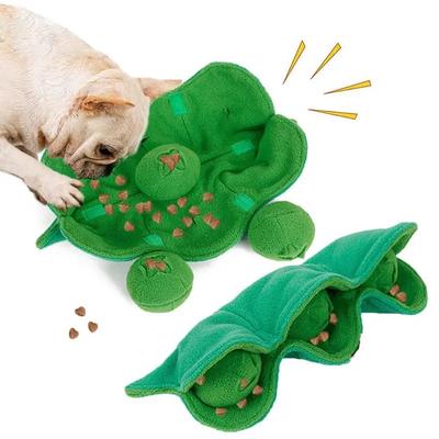 Interactive Dog Snuffle Ball Toy Squeaky Plush Treat Dispenser IQ Puzzle Feeder for Puppy Chew Enrichment Stress Relief