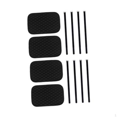 4Pcs Bunk Bed Ladder Covers Guard 20x30cm Reliable Protection Soft Anti Slip with 8