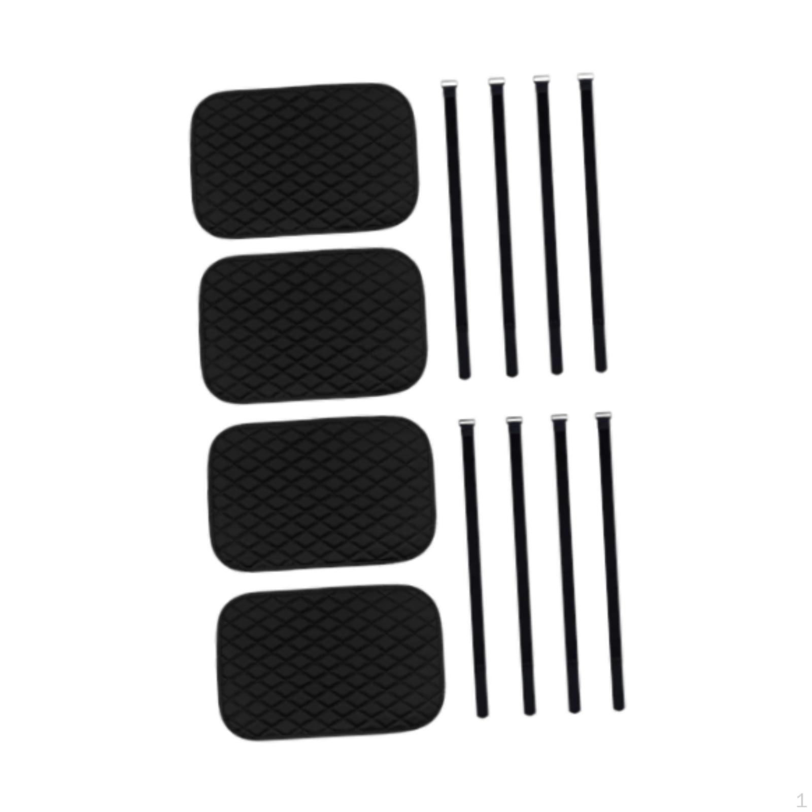 

4Pcs Bunk Bed Ladder Covers Guard 20x30cm Reliable Protection Soft Anti Slip with 8