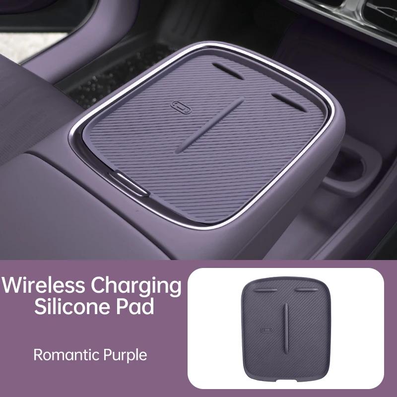 For Leapmotor B10 Wireless Charging Pad Central Console Silicone Anti-Slip Protector Mat Car Interior Accessories