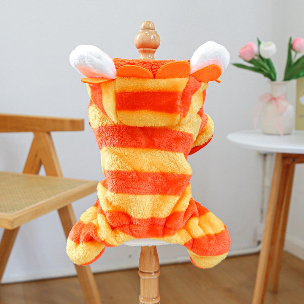 Winter Fleece-Lined Dog Cat Coat Warm Plush Puppy Kitten Clothes Costume Outfit Puppy Dog Clothes Dog Sweater for Large Dogs
