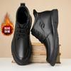 2025 autumn and winter casual men's snow boots warm and cold-proof men's boots first layer cowhide British style business casual boots