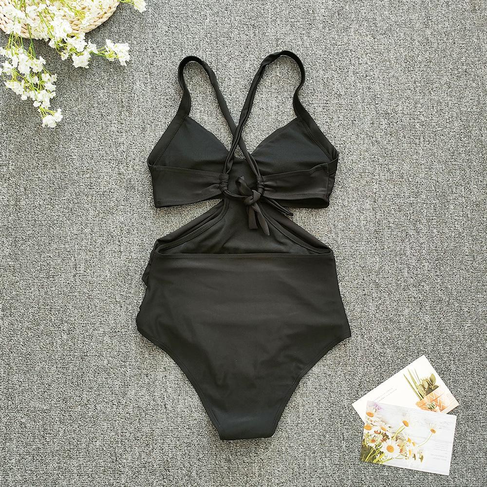 Jednodílné plavky Tankini Halter Velké velikosti Brazil Beach Push-Up plavky Body s vysokým pasem Monokiny Bikiny